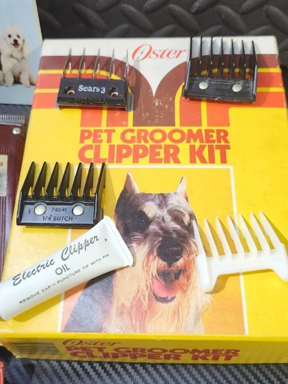 Vintage Oster Pet Grooming Clipper‎ Kit Model 123-02